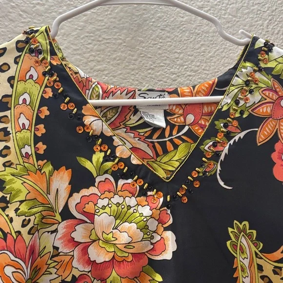 Leopard Print Kaftan - Picture 3 of 4